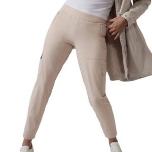 Athleta Chelsea Lined Cargo Pant in Abalone Grey